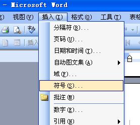 Word2003如何插入特殊符号_惠州Word培训